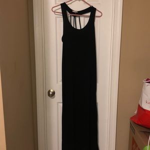 Black maxi dress